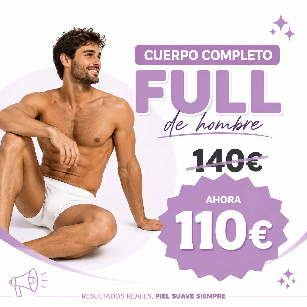 Oferta cuerpo completo Full de hombre: antes 140 euros, ahora 110 euros